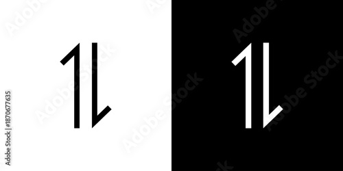 Transfer icon concept with flat Black White Background. Vector illustration.