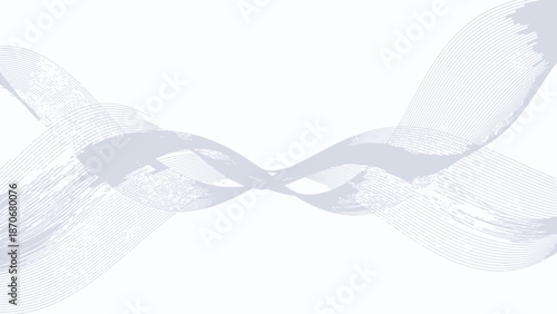 White Transparent Fabric Ribbon Twisted Shape.