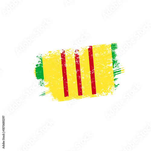 Vietnam veteran flag, vector illustration