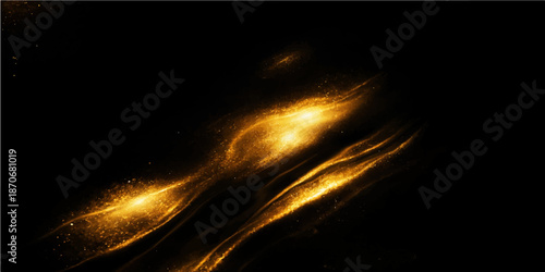 Abstract fiery explosion with glowing flames and energy waves on a dark background