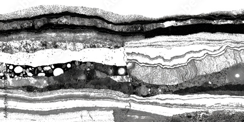 Abstract grunge sandstone strata pattern background texture. vintage geological rock fractures natural earth strata vector background.