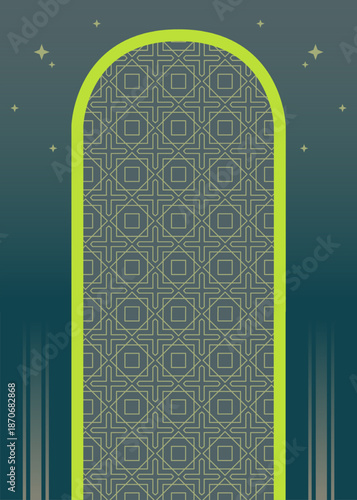 islamic background, Ramadan kareem illustration islam. image for social media. background islamic theme with color green. ramadhan kareem background with color green for social media