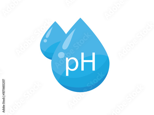 pH neutral balance icon, neutral balance ph symbol