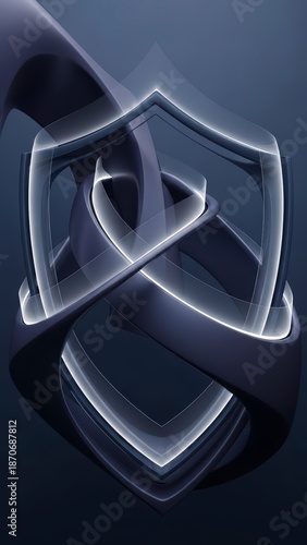 An abstract 3d rendered illustration of a chrome metal film gear and old camera equipment silver wheel object on a black technology background