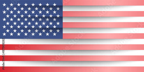 vector image of american flag