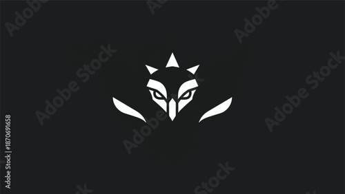 wolf head vector