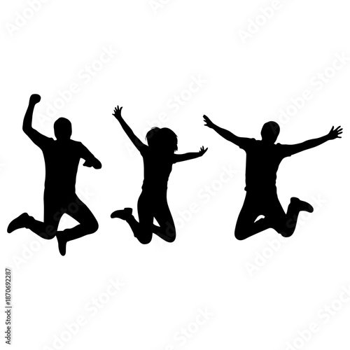 "Black and White Silhouette of  Diverse Standing Together in Traditional Robes – Minimalist Vector Art Icon Representing Unity, Cultural Diversity, and Feminine Strength"