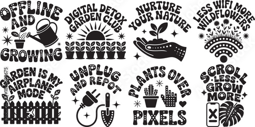 Digital detox garden quotes collection for outdoor hobby
