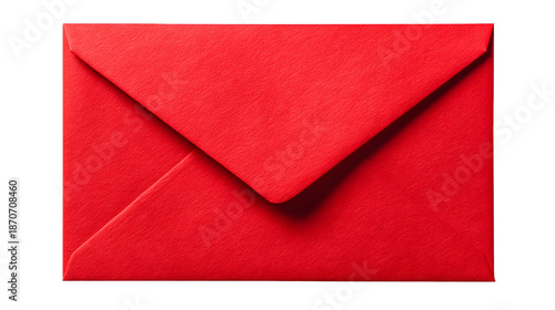 A Red Envelope Features Iconic Chinese New Year Blessing Token Isolated on White PNG