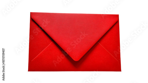 A Red Envelope Showcases Classic Asian Holiday Gift Symbol Isolated on White PNG