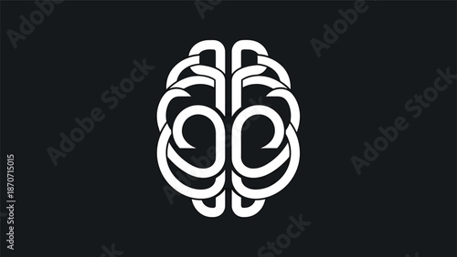 Brain illustration representing intelligence, knowledge, and cognitive functions in a creative way.