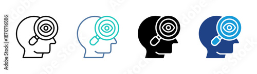 Vision Care icon set multiple style collection