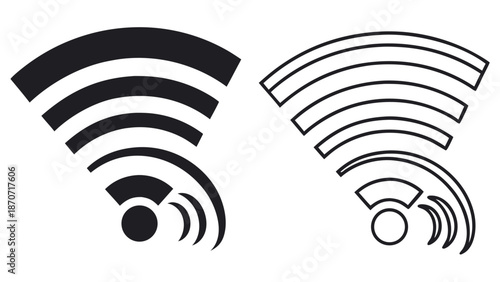 Minimalist Black Fish Silhouette Icon