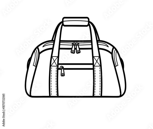 Illustrated gym bag