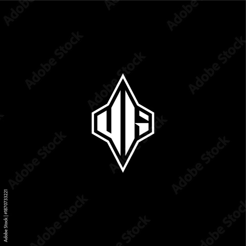 initial logo esport concept UI modern monogram gaming letter techno racing style design