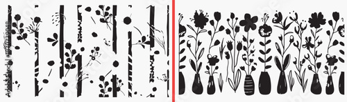 floral pattern illustration, flower bloom drawing, botanical pattern artwork, garden floral design, hand drawn bloom clipart, decorative flower illustration, stock pattern artwork

