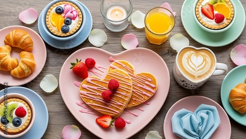 Delicious Breakfast Treats with Fresh Fruit.