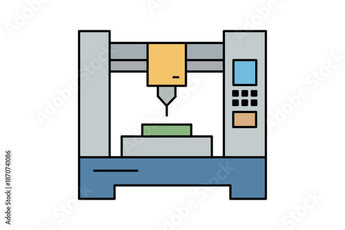 Máquina de control numérico computarizado para corte de precisión industrial