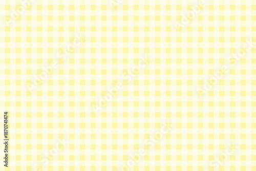 Seamless plaid gingham pattern background, butter yellow plaid chequered pattern for clothing