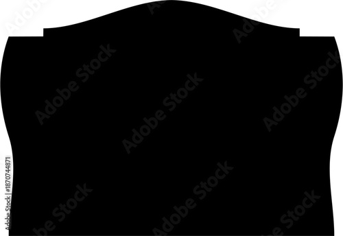 A dark gray or black vest or waistcoat on a white background