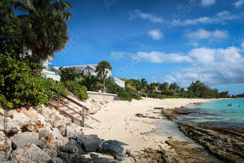 Scenic view of Seven Miles beach, Grand Cayman