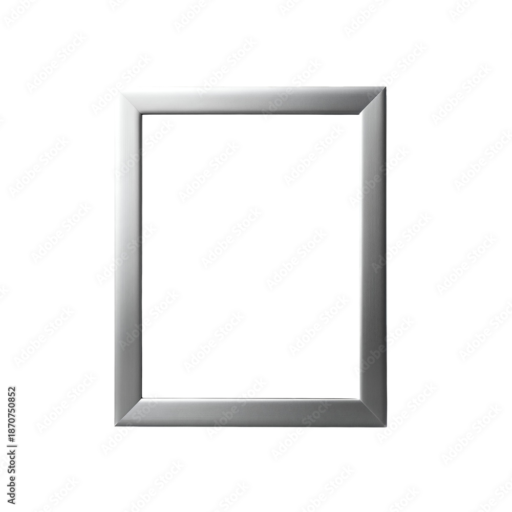 Obraz premium Empty white picture frame with textured edges.