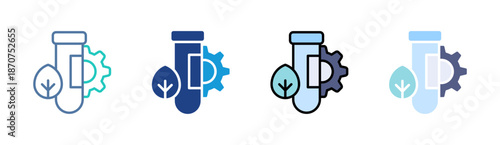 Bio System icon set multiple style collection