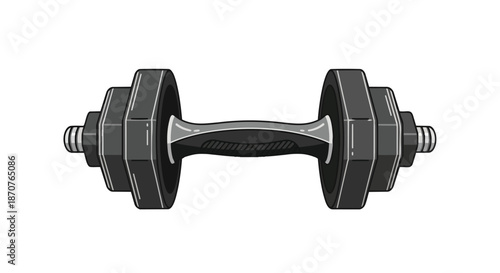 Adjustable dumbbell for strength training and fitness workouts