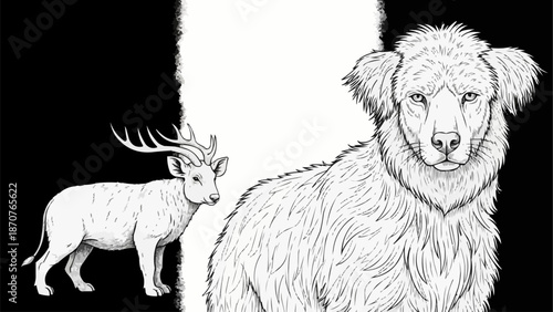 black and white sheep