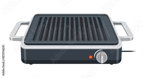 Electric indoor grill appliance for home cooking