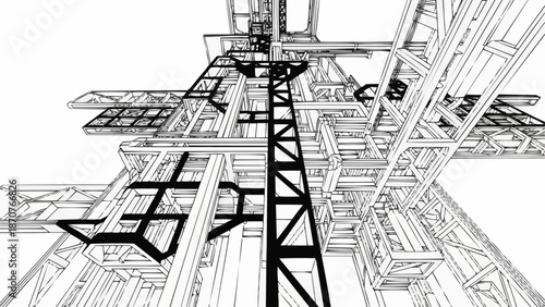 vector illustration of a bridge