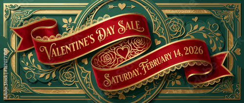 Valentine's Day Celebration Sale Poster