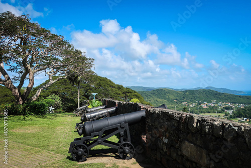 Fort King George with cannons view, Tobago