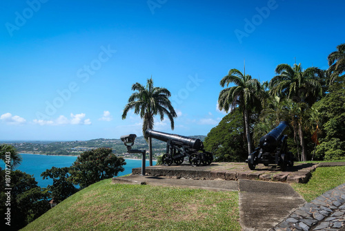 Fort King George with cannons view, Tobago