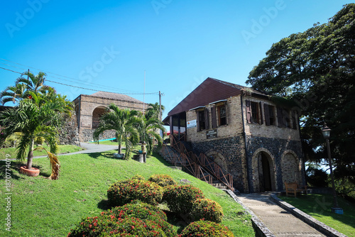 Fort King George with cannons view, Tobago
