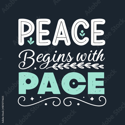 Serene illustration of peaceful pace with plants and leaves in a calming environment