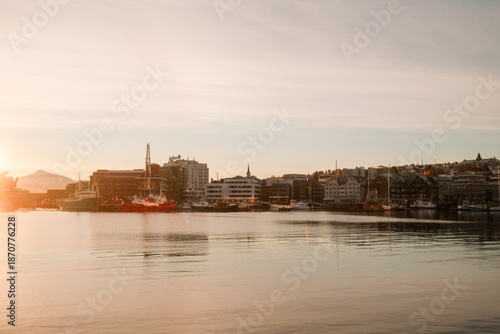 Tromsø harbor, in northern Norway.