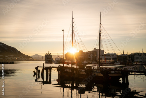 Tromsø harbor, in northern Norway.