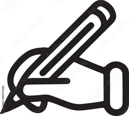 vector illustration of a pencil