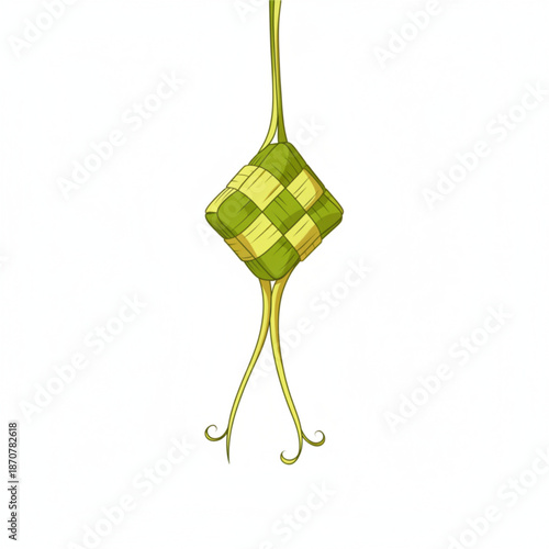 Traditional Ketupat Rice Cake