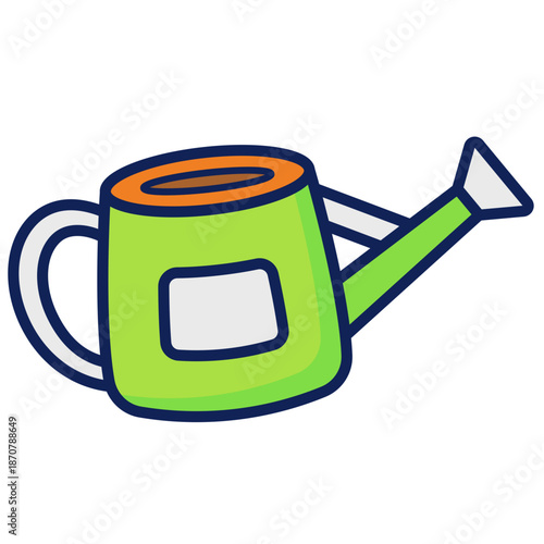 Hand Drawn Watering Can for Plant Care