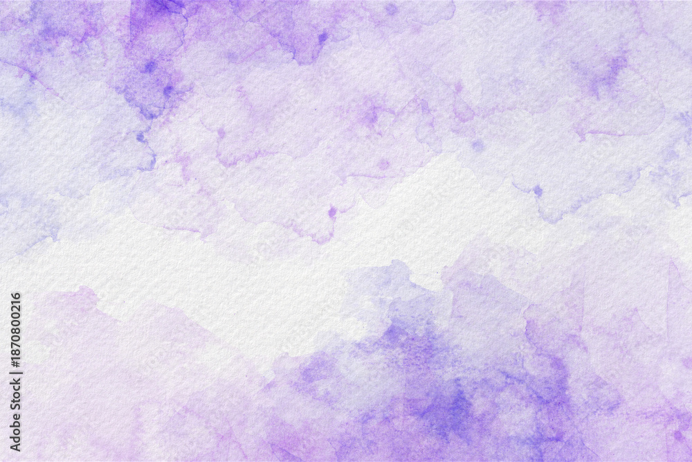 Obraz premium Lavender watercolor texture with expressive layered pigment blooms. Ideal for dreamy designs branding social media graphics prints and backgrounds.