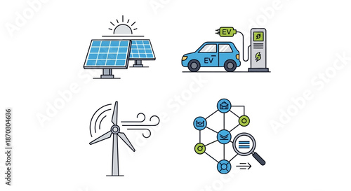 Renewable Energy and Electric Vehicle Charging Infrastructure with Wind and Solar Power Systems