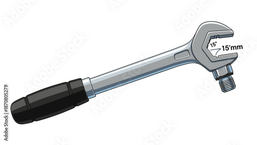 An illustration of a three-jaw gear puller tool on a white background.