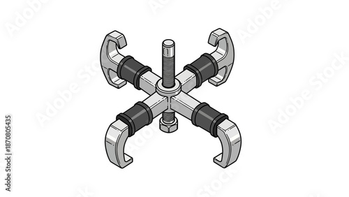 Yellow Measuring Tape Coiled and Stretched on a White Background