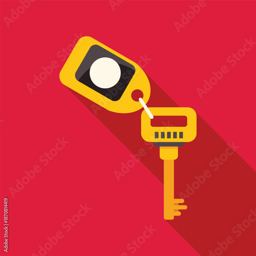 Key and key fob providing an access and security concept