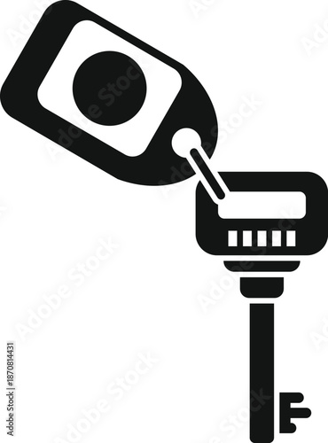 Key and tag icon representing access, security, and authorization