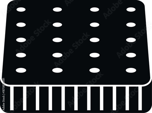 Mattress providing support for a comfortable night's rest in bedroom