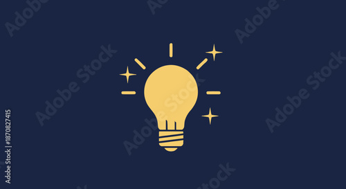 vector illustration of a light bulb