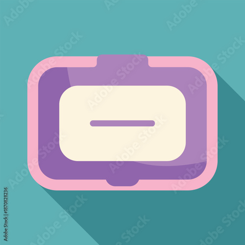 Keeping surfaces clean with a baby wet wipes dispenser in a flat design